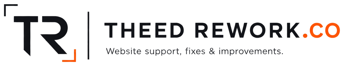 THEED REWORK.CO — Website support, fixes and improvements